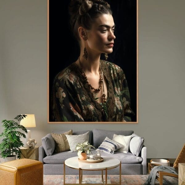 Cuadro Decorativo  - Anonimo Frida Kahlo fantasia