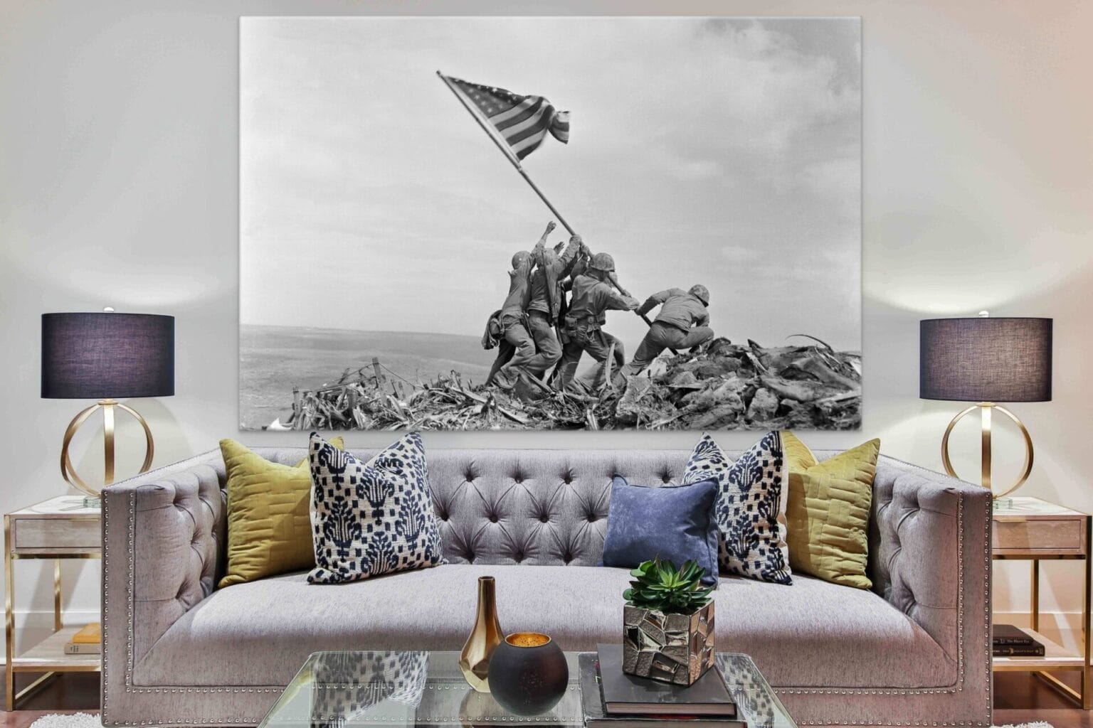Cuadro Decorativo en Guatemala - JR48_Joe Rosenthal_Alzando la bandera en Iwo Jima