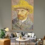 Cuadro Decorativo en Guatemala - VG0032_Vincent van Gogh_Autorretrato con sombrero de paja