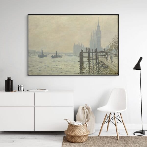 El Támesis debajo de Westminster - Claude Monet
