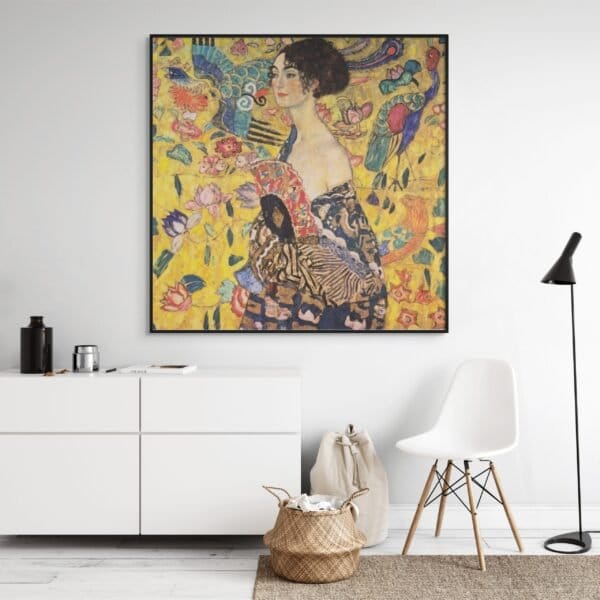 Mujer con abanico - Gustav Klimt