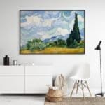 Campo de trigo con cipreses - Vincent van Gogh