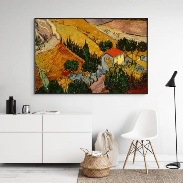 Paisaje con casa y labrador - Vincent van Gogh