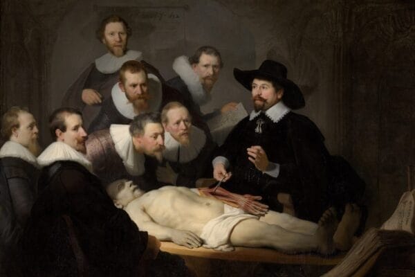 Lección de anatomía del Dr. Nicolaes Tulp - Rembrandt van Rijn