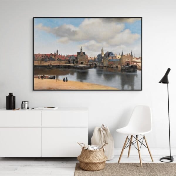 jv25002_johannes vermeer_vista de delft Vista de Delft - Johannes Vermeer